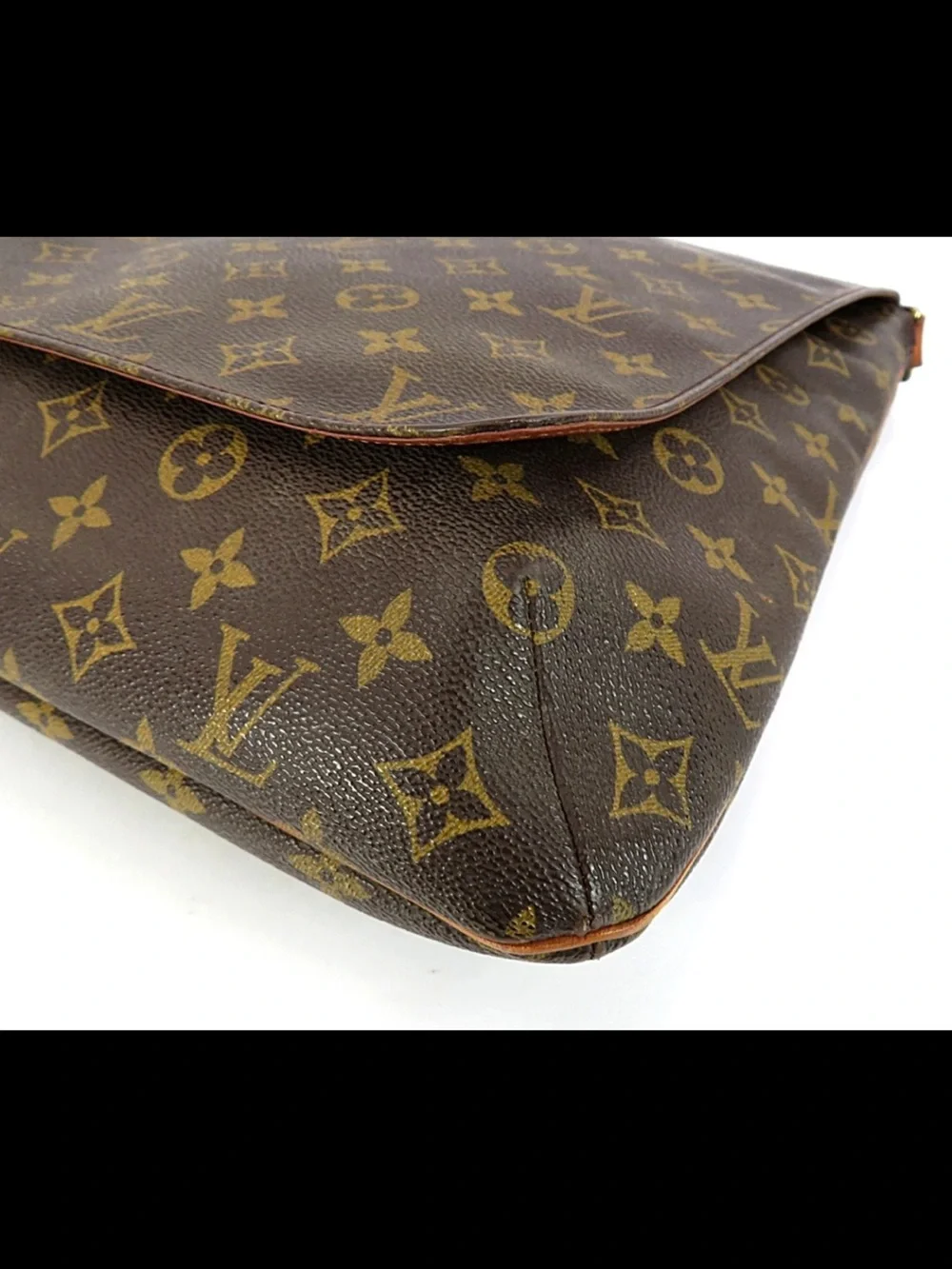 Louis Vuitton Monogram Canvas Messenger Bag in Brown and Tan